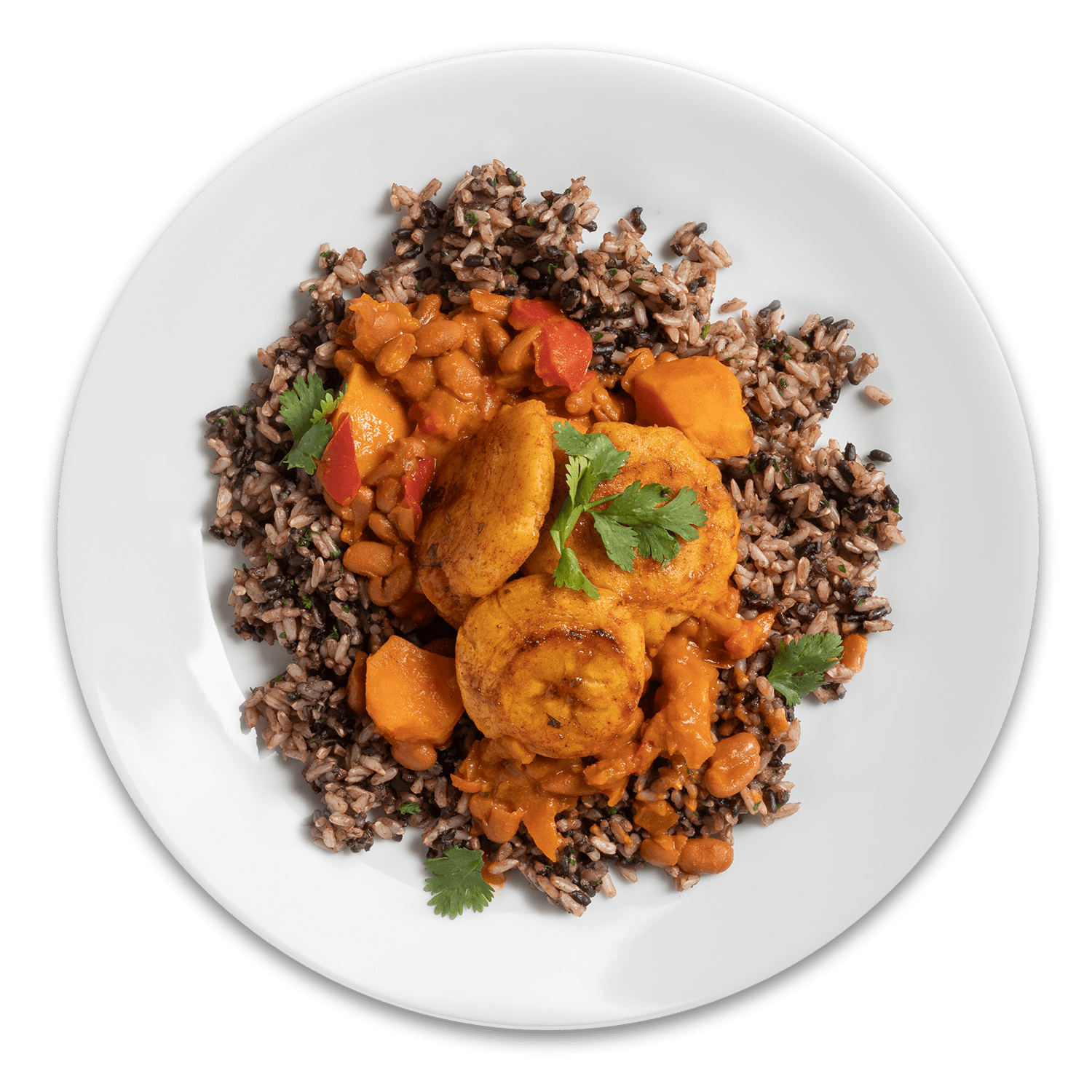 Chili Lime Plantain w/ Latin Pintos & Pico