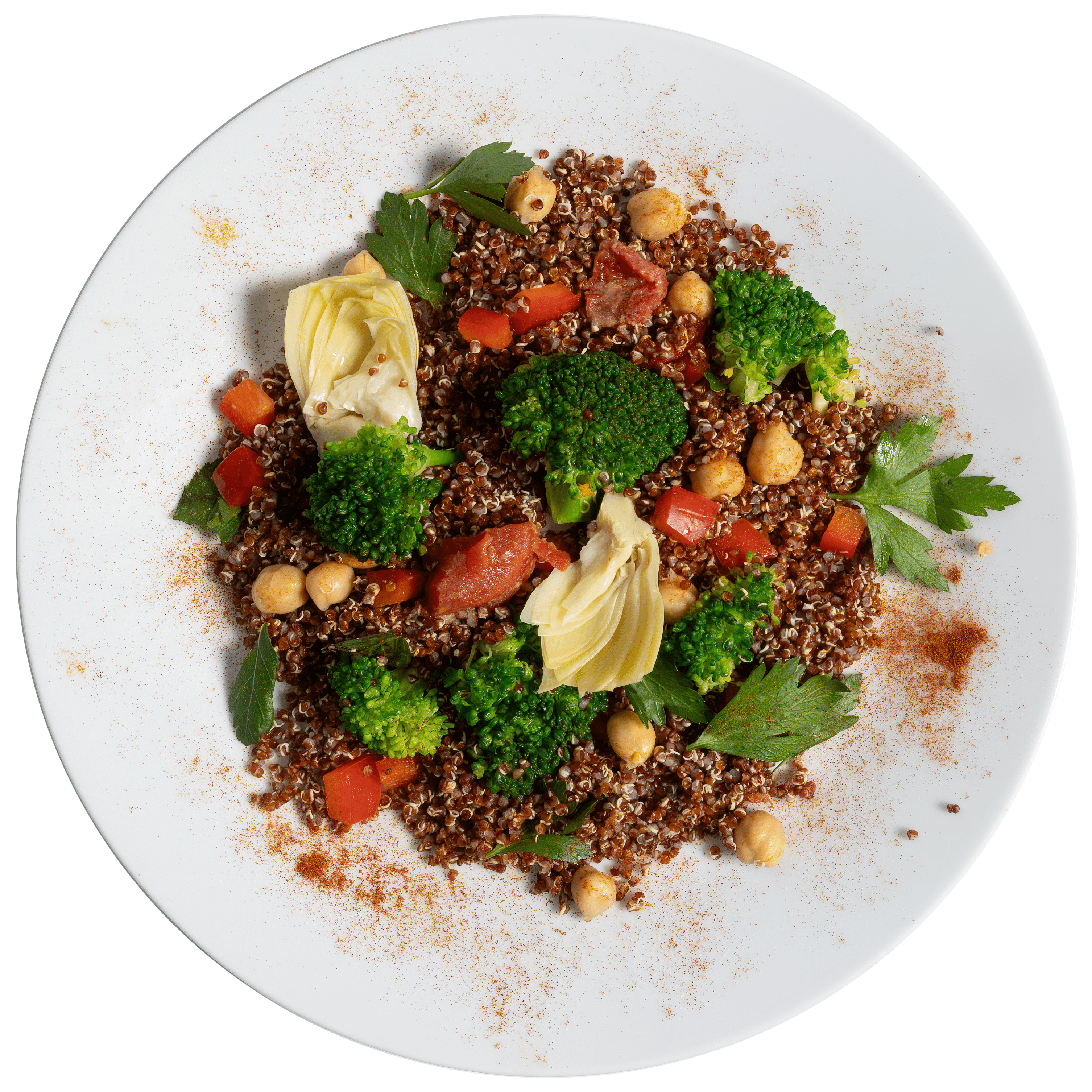 Mediterranean Quinoa w/ Artichoke & Tomatoes
