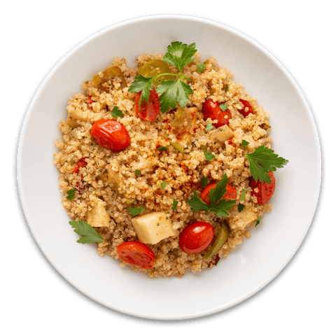 Quinoa Veggie Bowl w/ Chipotle Vinegarette